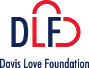 DLF logo with blue text and red heart outline.