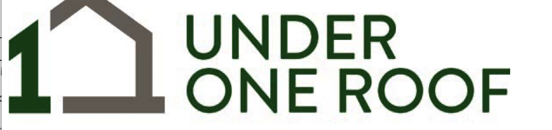 Under One Roof logo with house outline and text underneath.