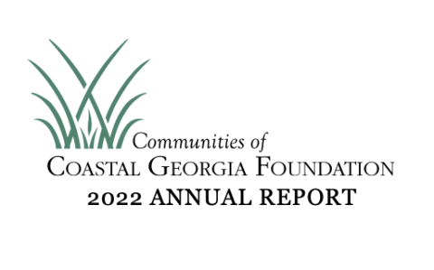 Coastal Georgia Foundation 2022 Annual Report logo with green grass graphic.